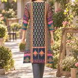 Viscose Rayon Ethnic Printed Kurta Trouser Set