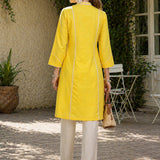 Cotton Linen Embroidered Tunic