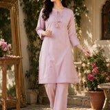 Cotton Linen Embellished Co-Ord Set Set