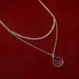 Meher Amethyst Druzy Crystal Necklace