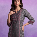 Raina Black Printed Kurta Set