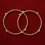 Gold Aira Pearl Bangle Set