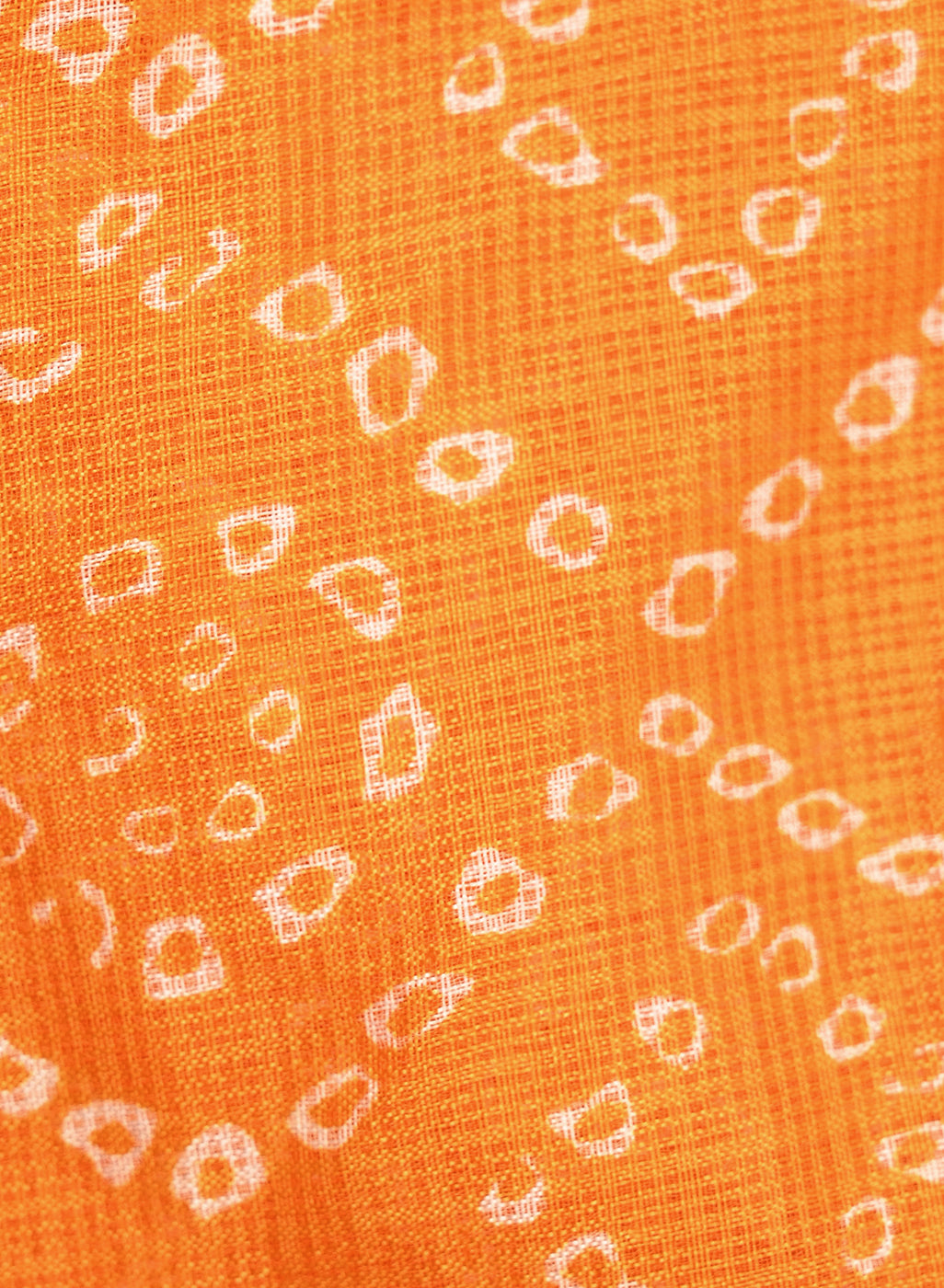 Yellow Cotton Silk Dupatta with Bandhej Print