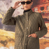 Akira Olive Monochrome Short Jacket for Women