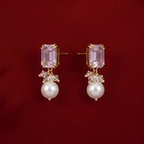 Sia Swarovski Pearl Earrings