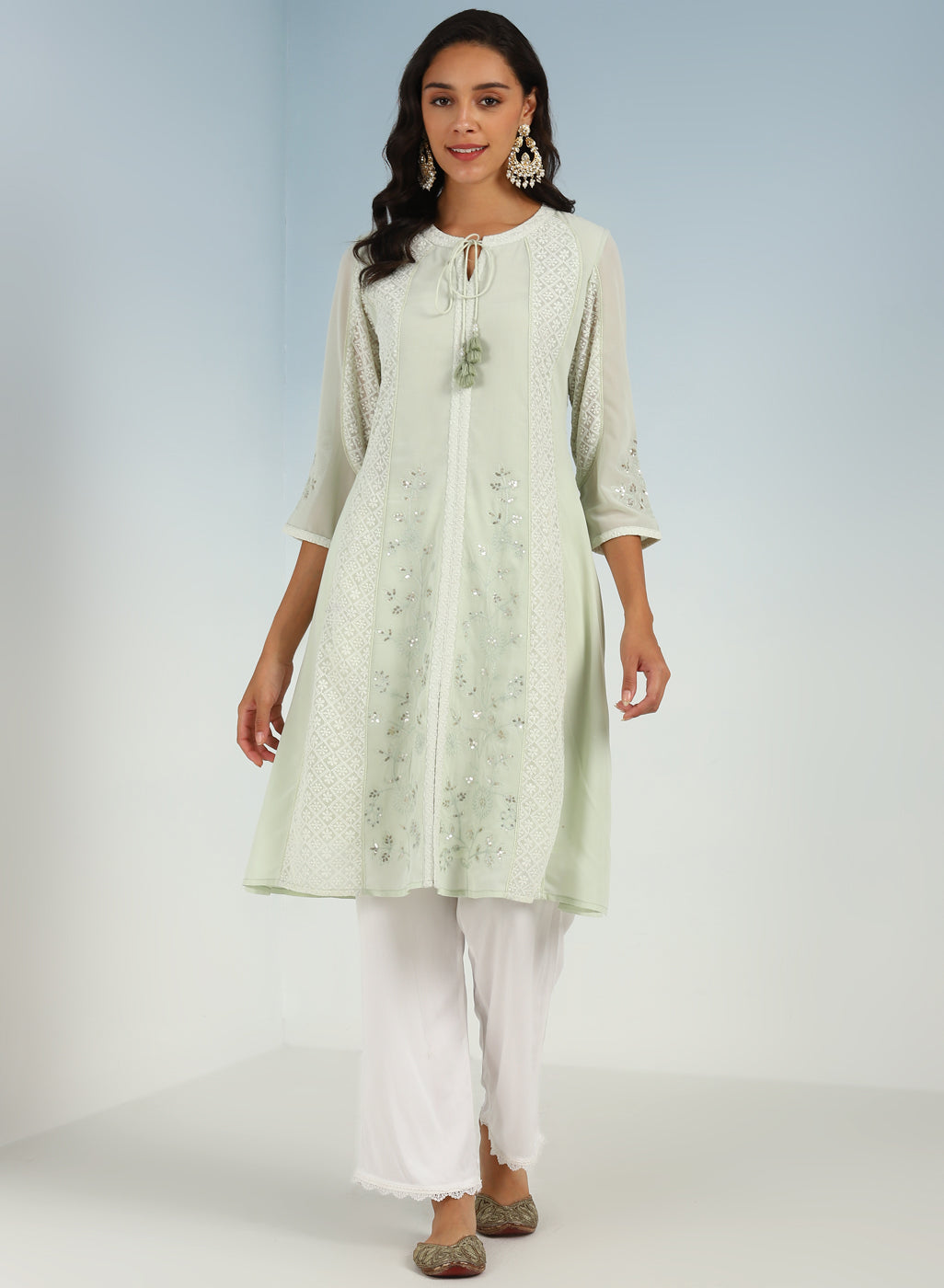 Cotton 3/4th Full Ghera Festive Dress, Handwash, Size: S To Xxl at Rs 650  in Jaipur