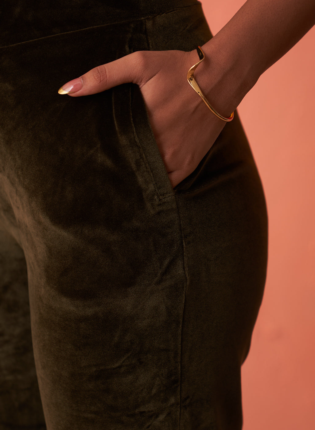 Sage Green Velvet Pants