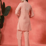 Cotton Blend Embroidered Co-Ord Set