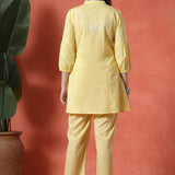 Cotton Blend Embroidered Co-Ord Set