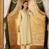 Aaliya Tea Green Embroidered Suit Set