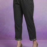 Grey Printed Cotton Panelled Kurta Set