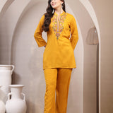 Viscose Rayon Embroidered Co-Ord Set