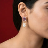Sia Swarovski Pearl Earrings