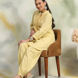 Pure Cotton Paisley Embroidered Co-Ord Set