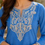 Pure Cotton Embroidered Co-Ord Set