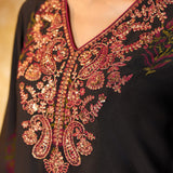 Mrinal Slate Black Printed Suit Set