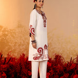 Aarohi Oat Ivory Embroidered Suit Set