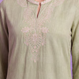 Aarna Mint Green Embroidered Kurta Set
