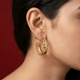 Nysa CZ Hoop Earrings