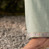 Sasha Mint Green Embroidered Ethnic Co-ord Set for Women