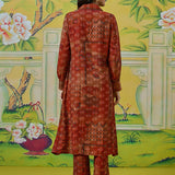 Aavya Burnt Orange Printed Co-ord Set