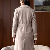 Aera Beige Belted Coat