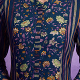 Ira Navy Blue Printed Kurta