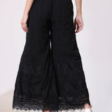 Charcoal Black Solid Sharara