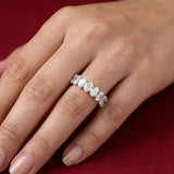 Silver Naira Clear Swarovski Ring
