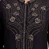 Nyra Matt Black Embroidered Kurta Set