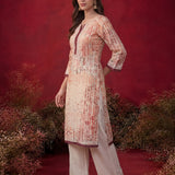 Naomi Rust Printed Cotton Blend Kurta for Women
