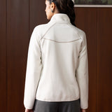 Ardelle Grey Fleece Collared Jacket