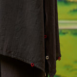 Myra Dark Grey Applique Embroidered Kurta Set