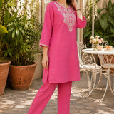 Pure Cotton Embroidered Co-Ord Set