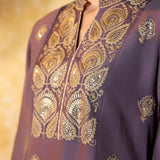 Lavanya Sunset Purple Embroidered Suit Set