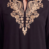 Arzoo Ebony Black Embroidered Co-ord Set