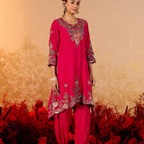 Aaradhya Antique Pink Embroidered Suit Set