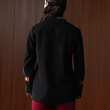 Rivara Black Embroidered Cord Jacket