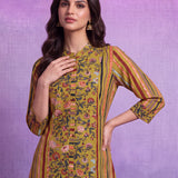 Ira Mustard Printed Kurta