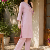Cotton Linen Embellished Co-Ord Set Set