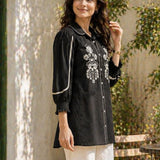 Cotton Embroidered Shirt Top