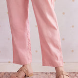 Inaaya Lemonade Pink Embroidered Co-ord Set