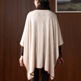 Elowen Pearl Ivory Wool Cape