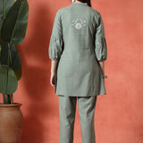 Cotton Blend Embroidered Co-Ord Set