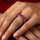 Fuchsia Amaya Swarovski Ring