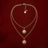 Aria Sun Pendant Necklace