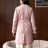 Aera Pink Belted Coat