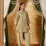 Vaara Kalini Light Green Embroidered Suit Set with Dupatta