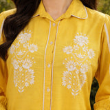 Cotton Embroidered Shirt Top
