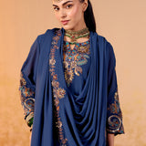Aaradhya Antique Blue Embroidered Suit Set